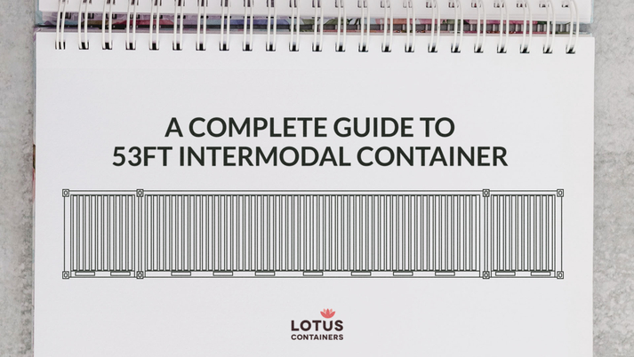 Size and dimensions of 53ft intermodal container
