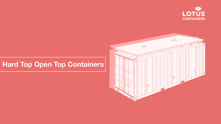 Hard top open top containers