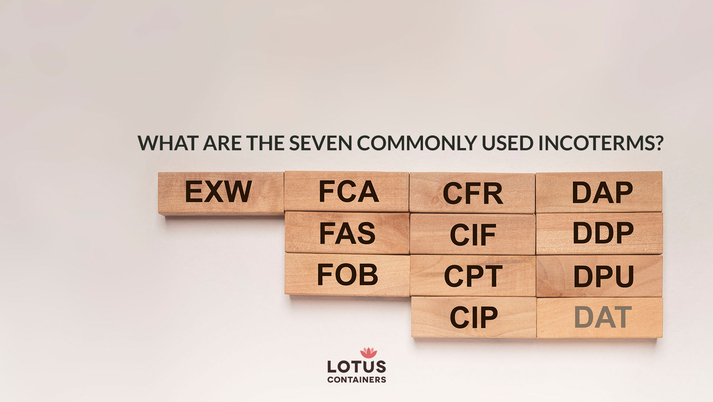 Seven most commonly used incoterms