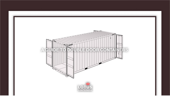 Double door shipping containers for sale