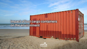 Impact of lost shipping containers on environment
